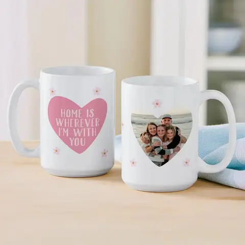 Heart of Home Photo Mug