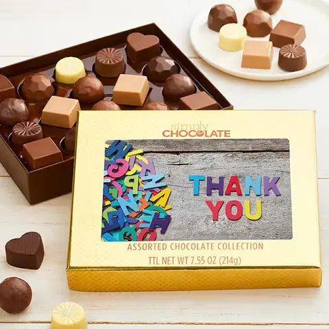 Thank You Letters Truffle Box, 18 Pc