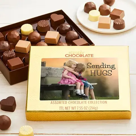 Sending Hugs Truffle Box, 18 Pc