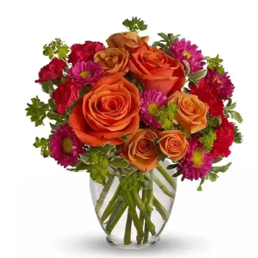 How Sweet It Is Orange Rose Bouquet
