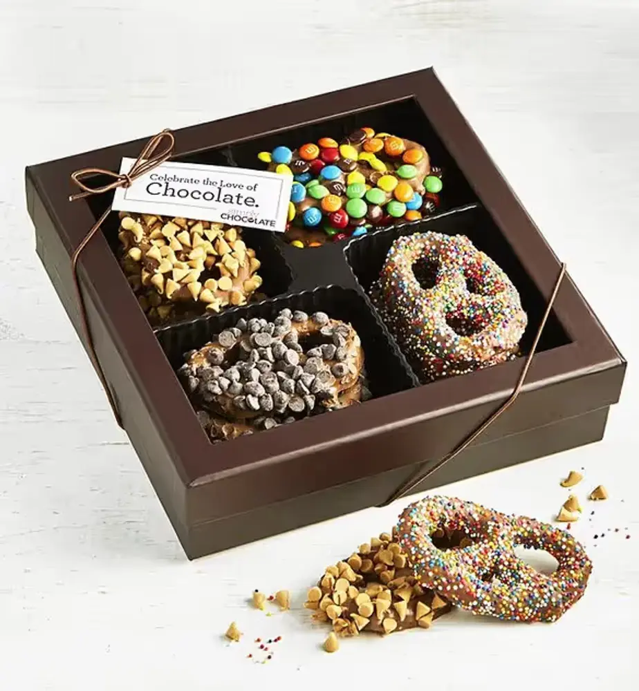 Candy-Topped Pretzel Twists, 13 Pieces
