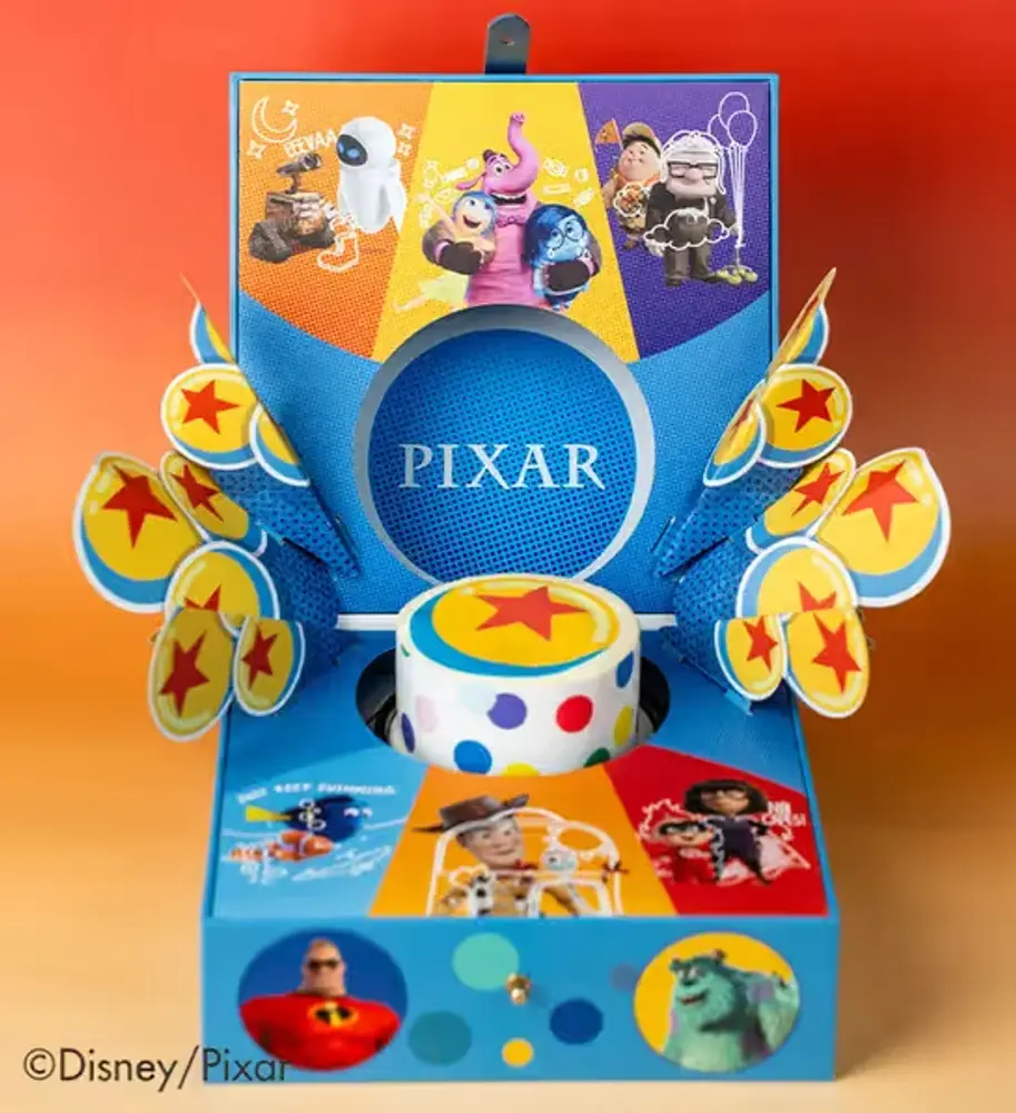 Pixar Pop-Up Box with Mini Birthday Cake