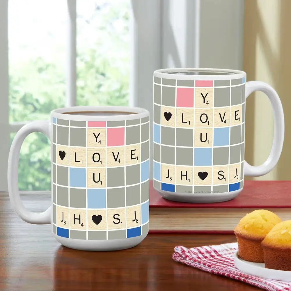 Word Tile Love Photo Mug