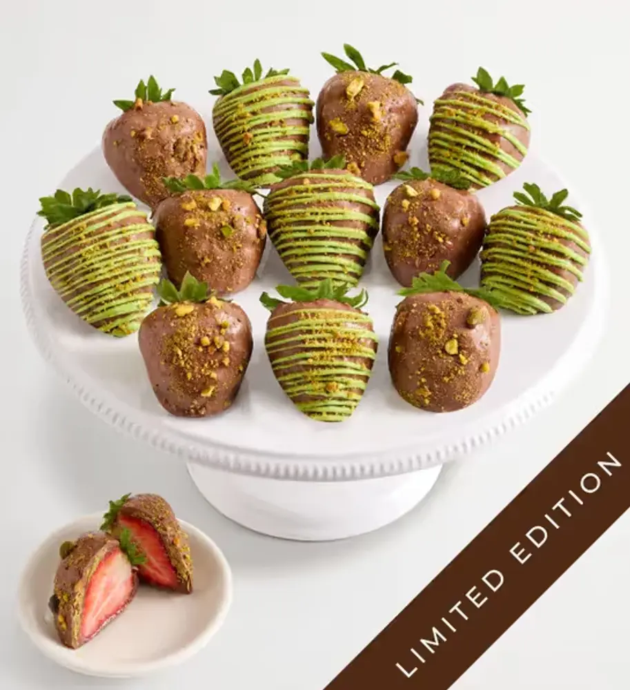 Pistachio Kataifi Chocolate Strawberries