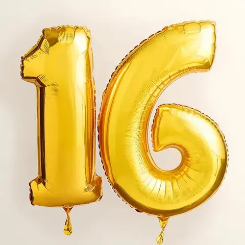 Sweet 16 Number Balloon Bouquet