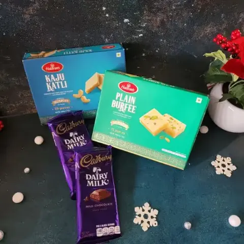 Kaju Katli, Burfi & Cadbury Chocolates