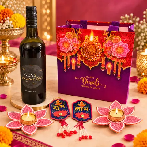 Shubh Labh, Designer Diyas & Wine