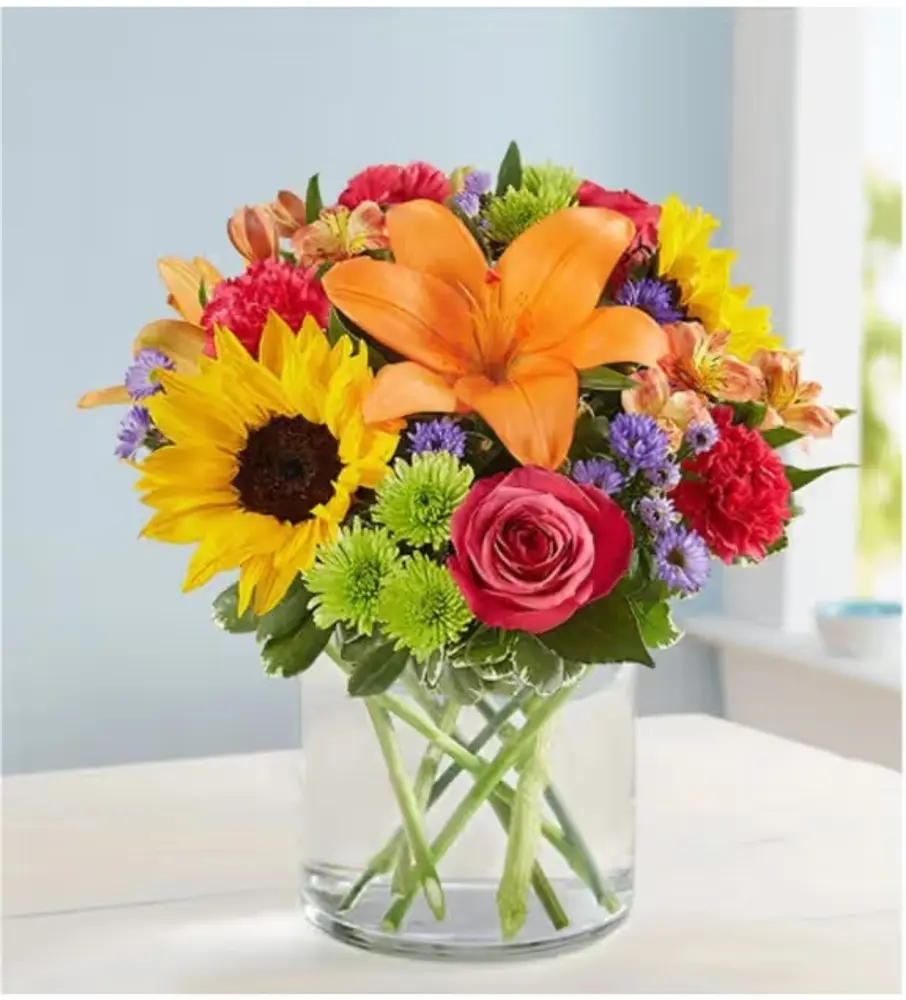 Floral Embrace Bright Bouquet