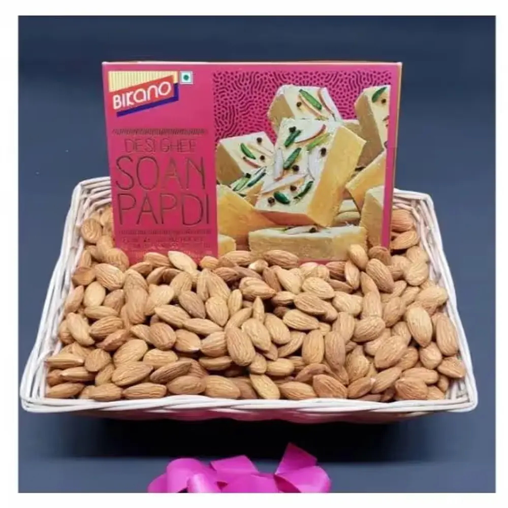 Soan Papdi & Almonds