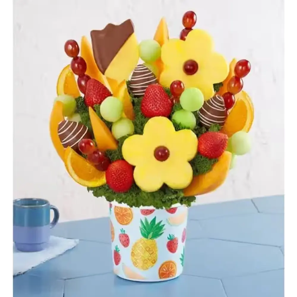Tulip & Daisy Fruit Arrangement