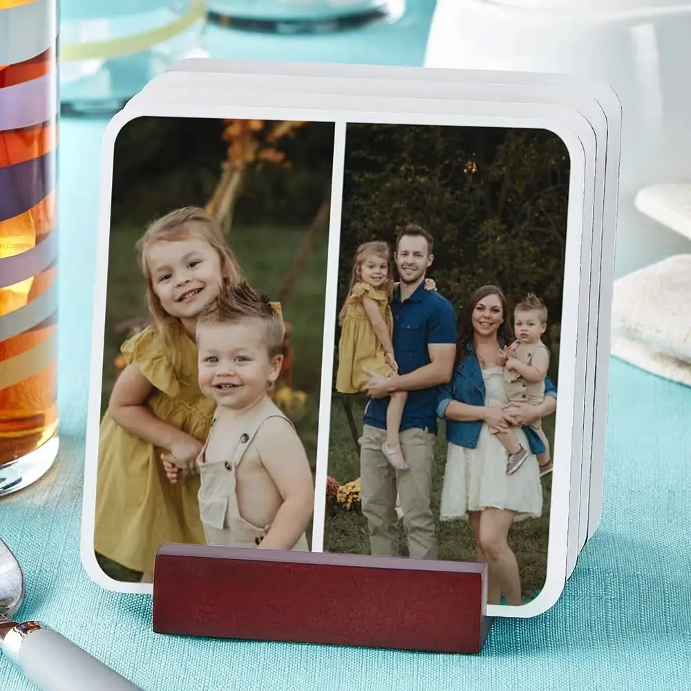 Personalized Family Photo Coasters