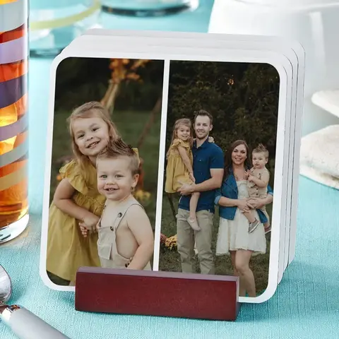 Personalized Family Photo Coasters