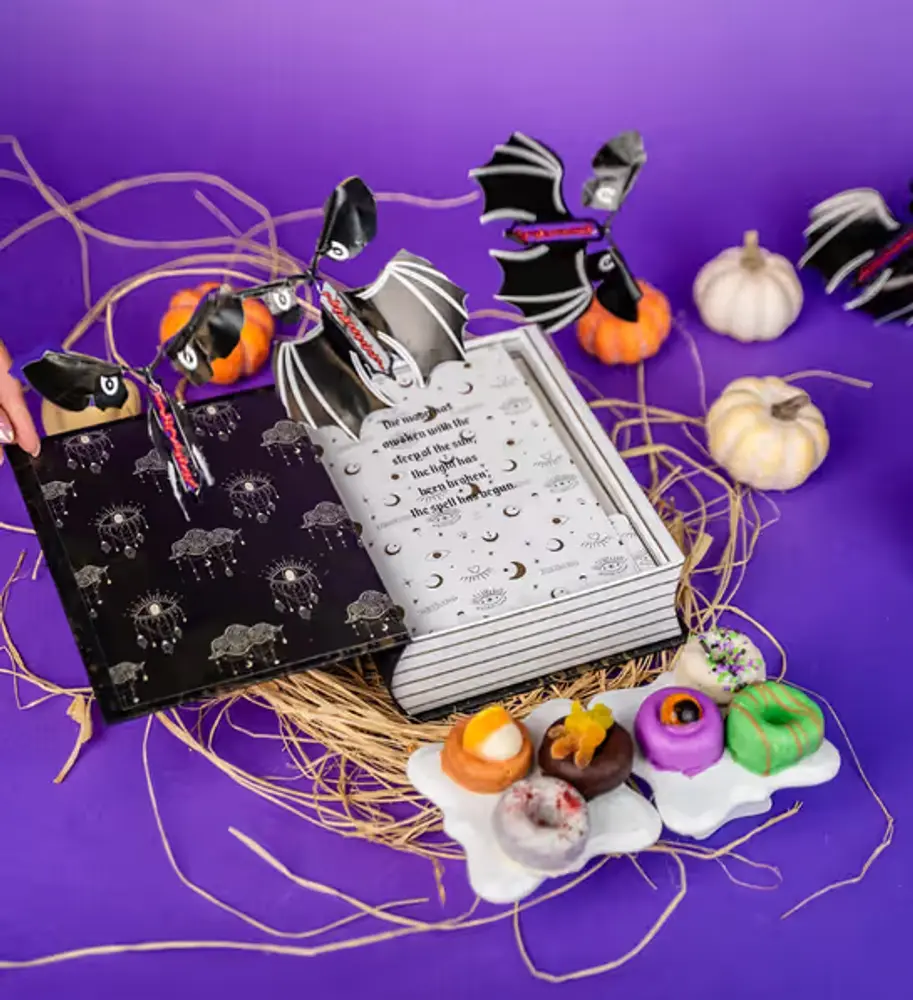 Halloween Spell Book with Mini Donuts