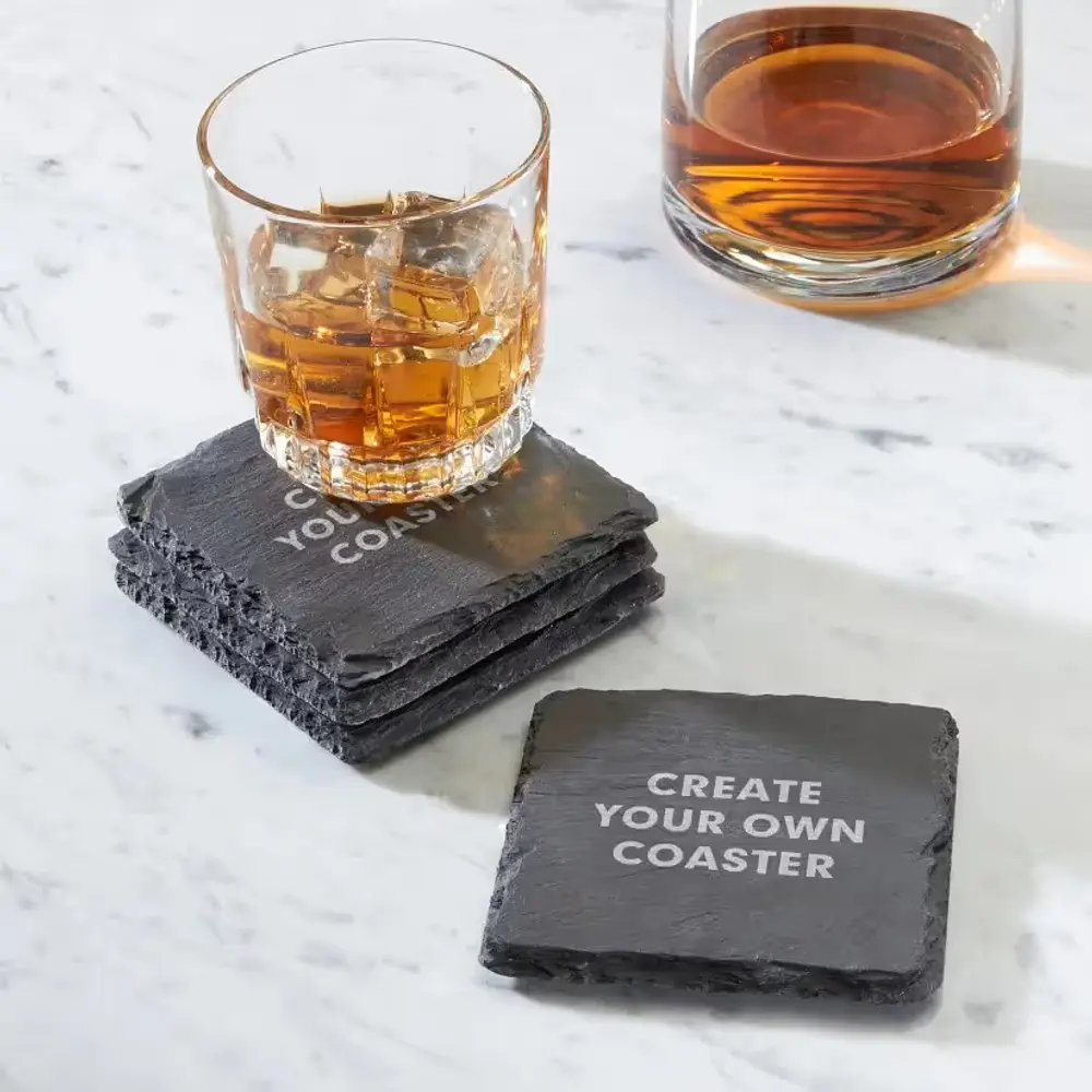 Personalized Engraved Slate Coasters