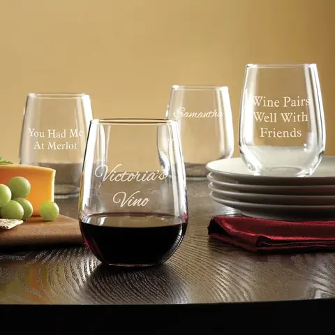 Personalized Stemless Celebration Glass