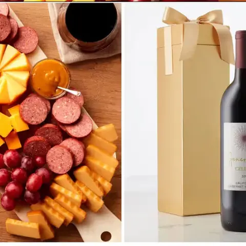 Summer Sausage, Cheese & Cabernet Box