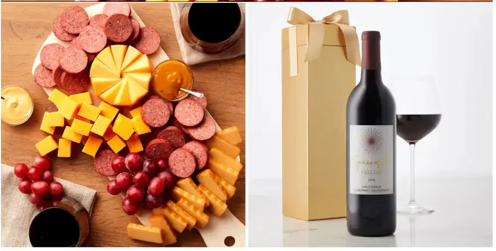 Summer Sausage, Cheese & Cabernet Box