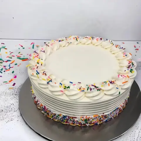 Decorated Vanilla Cake, 2 lb