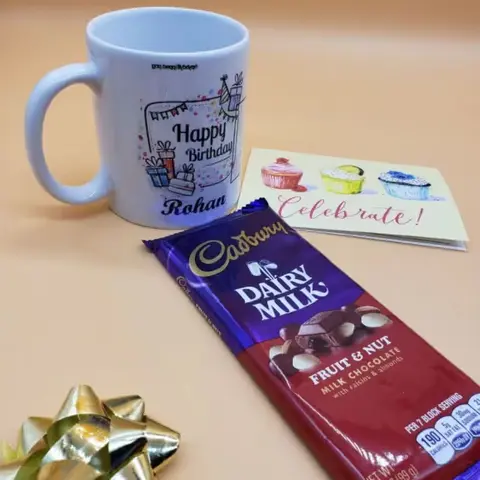 Personalized Birthday Mug & Dairy Milk