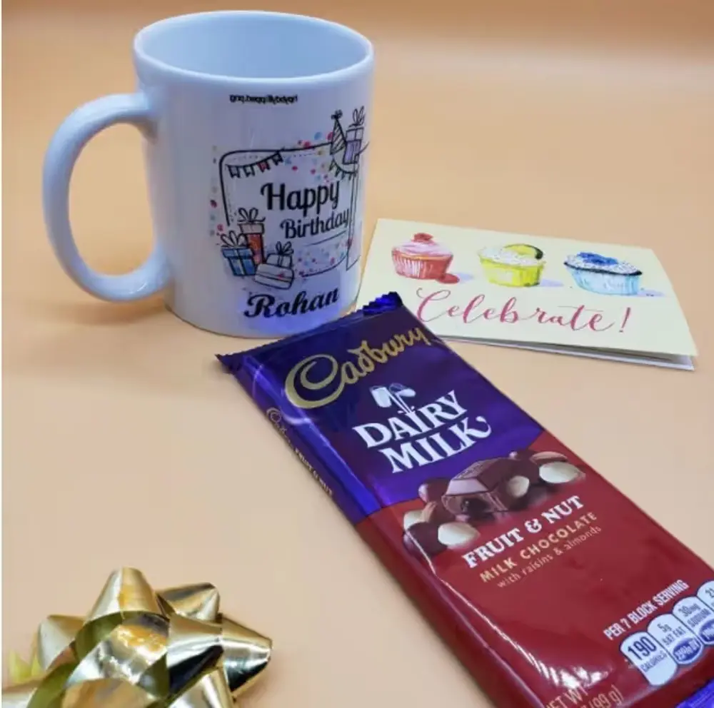 Personalized Birthday Mug & Dairy Milk