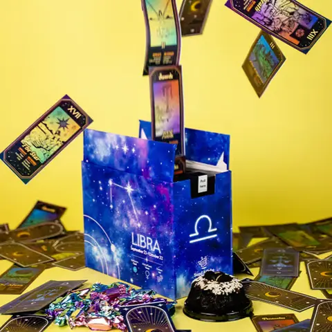 Libra Zodiac Fountain Box with Tarot