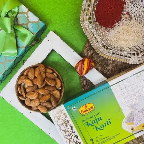 Kaju Katli, Almonds & Roli Chawal