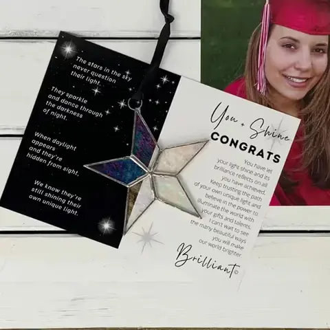 You + Shine Stained Glass Star