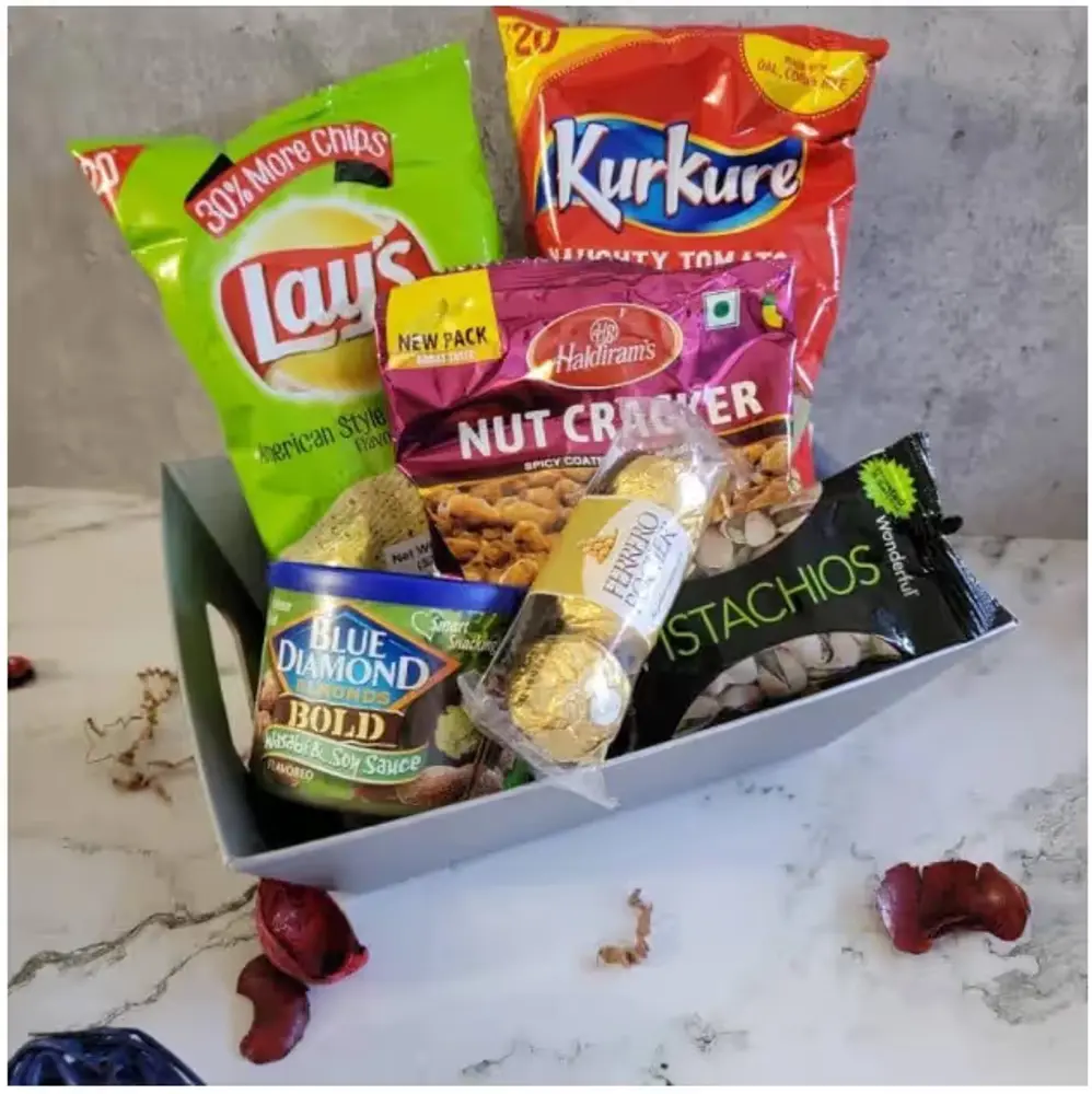 Snacks & Nuts Gift Bucket
