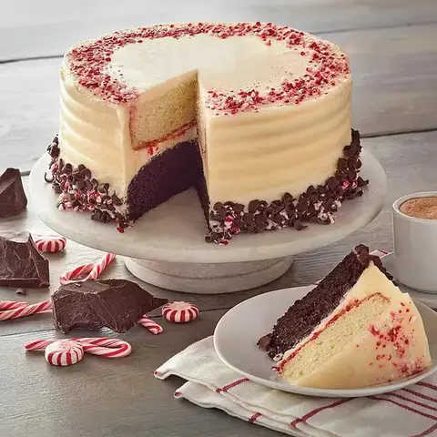 Peppermint Frosted Layer Cake