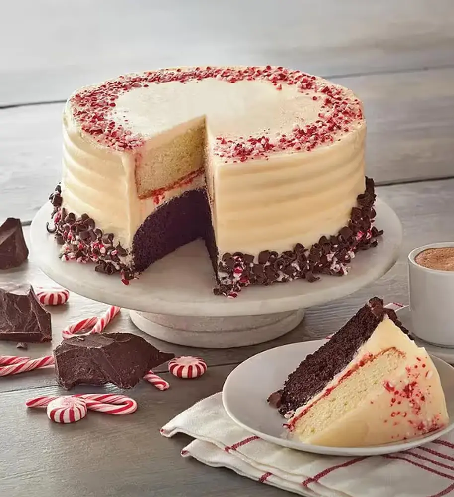 Peppermint Frosted Layer Cake
