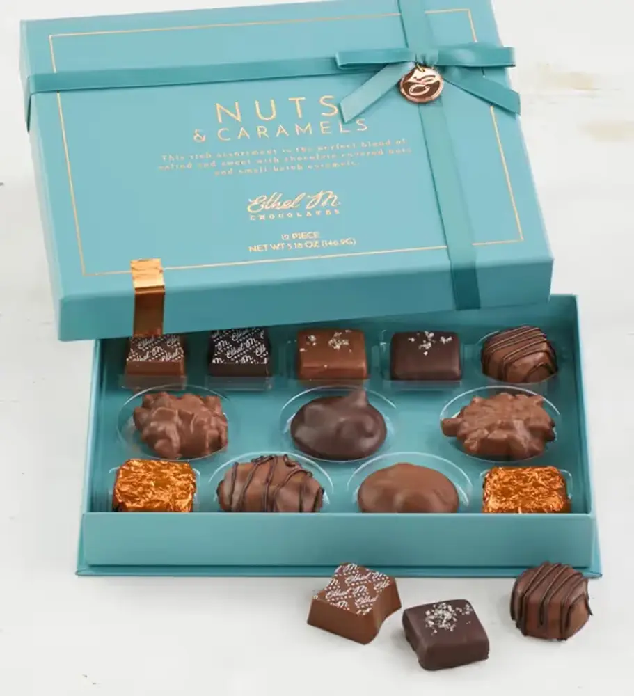 Ethel M Nuts & Caramels Collection, 12 Pc