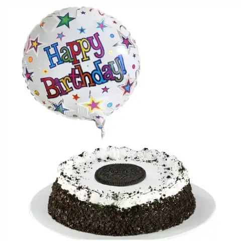 Oreo Ice Cream Cake with Birthday Balloon