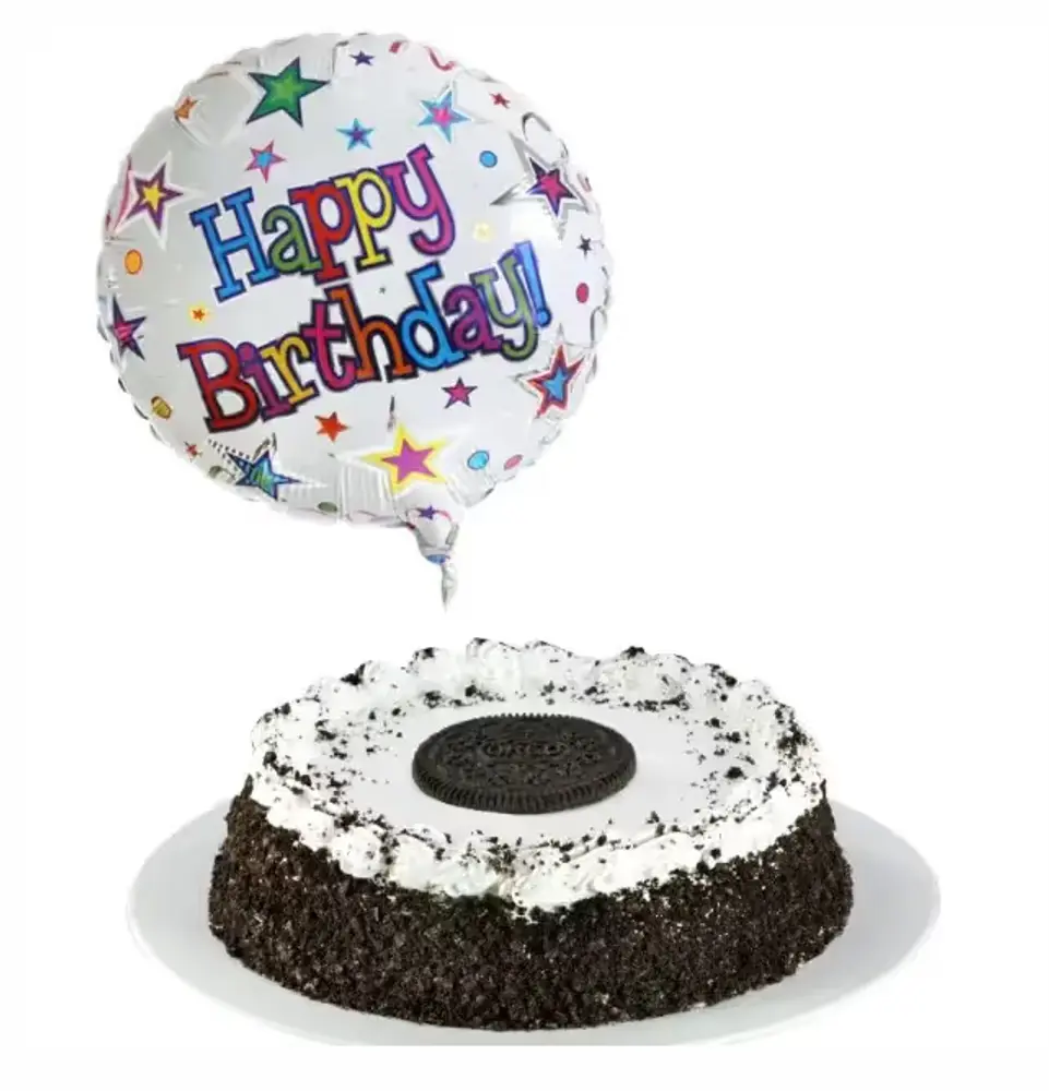 Oreo Ice Cream Cake with Birthday Balloon