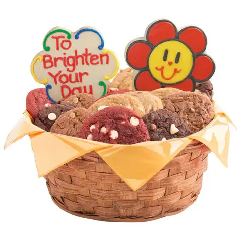 Sunny Daisy Smile Cookie Basket