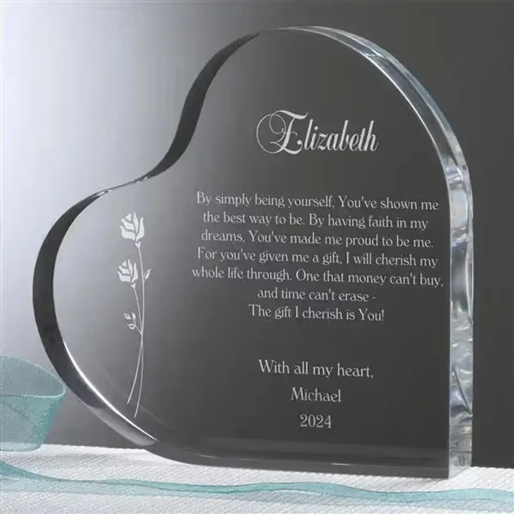 Personalized Love Letter Acrylic Heart