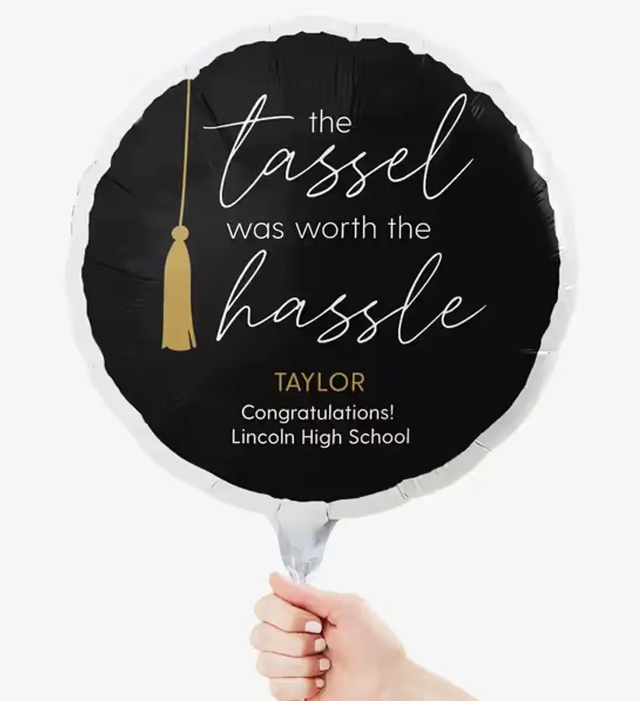 Personalized Tassel Was Worth the Hassle Balloon