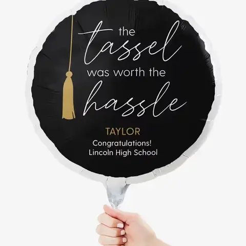 Personalized Tassel Was Worth the Hassle Balloon