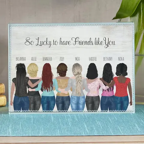 Personalized Friends Glass Keepsake