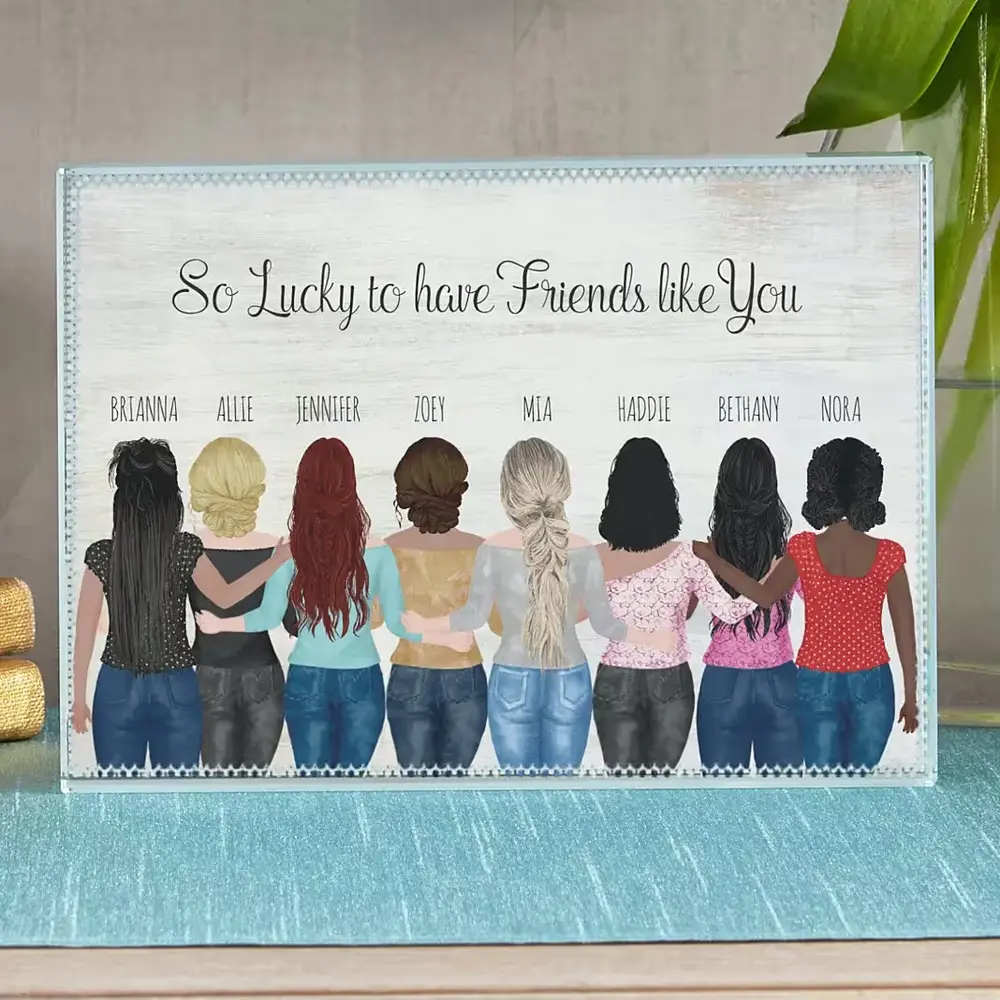 Personalized Friends Glass Keepsake