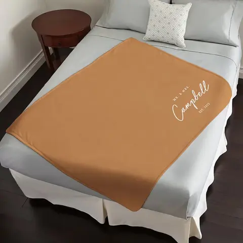Personalized Eternal Love Couple Blanket