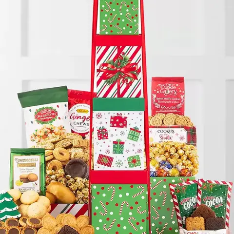 Winter Cheer Holiday Sweets Tower