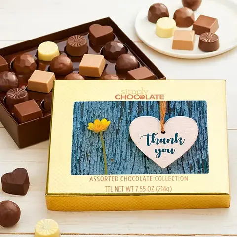 Thank You Heart Chocolate Box, 18 Pc