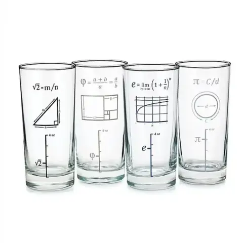 Mathematical Glasses, Set of 4