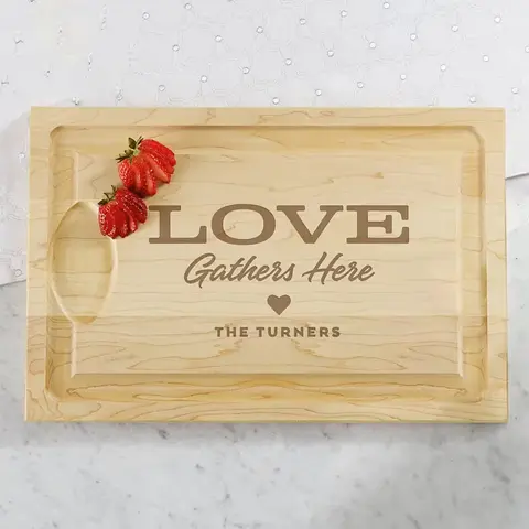 Personalized Love Gathers Here Board