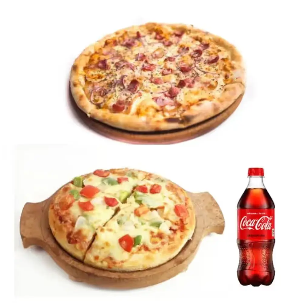 Veg & Chicken Pizza Party Combo with Cake