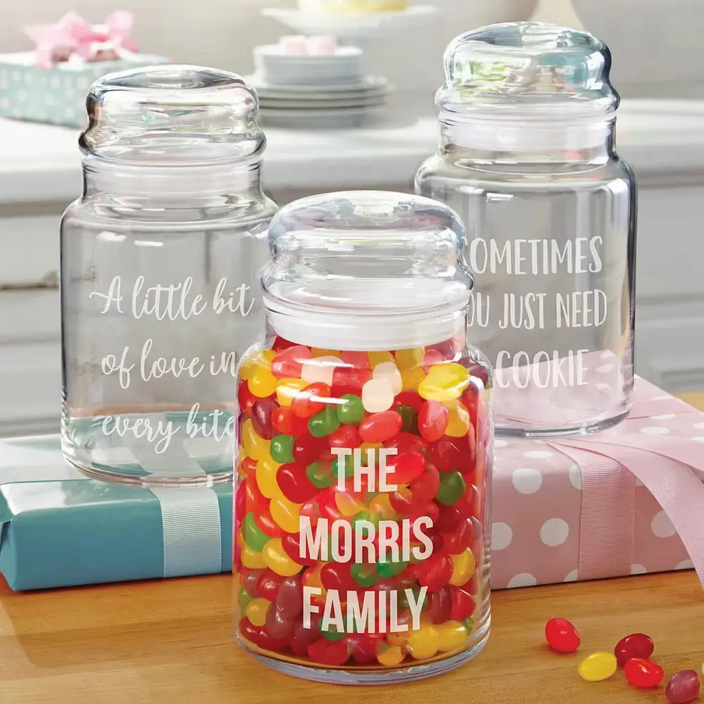 Personalized Glass Treat Jar