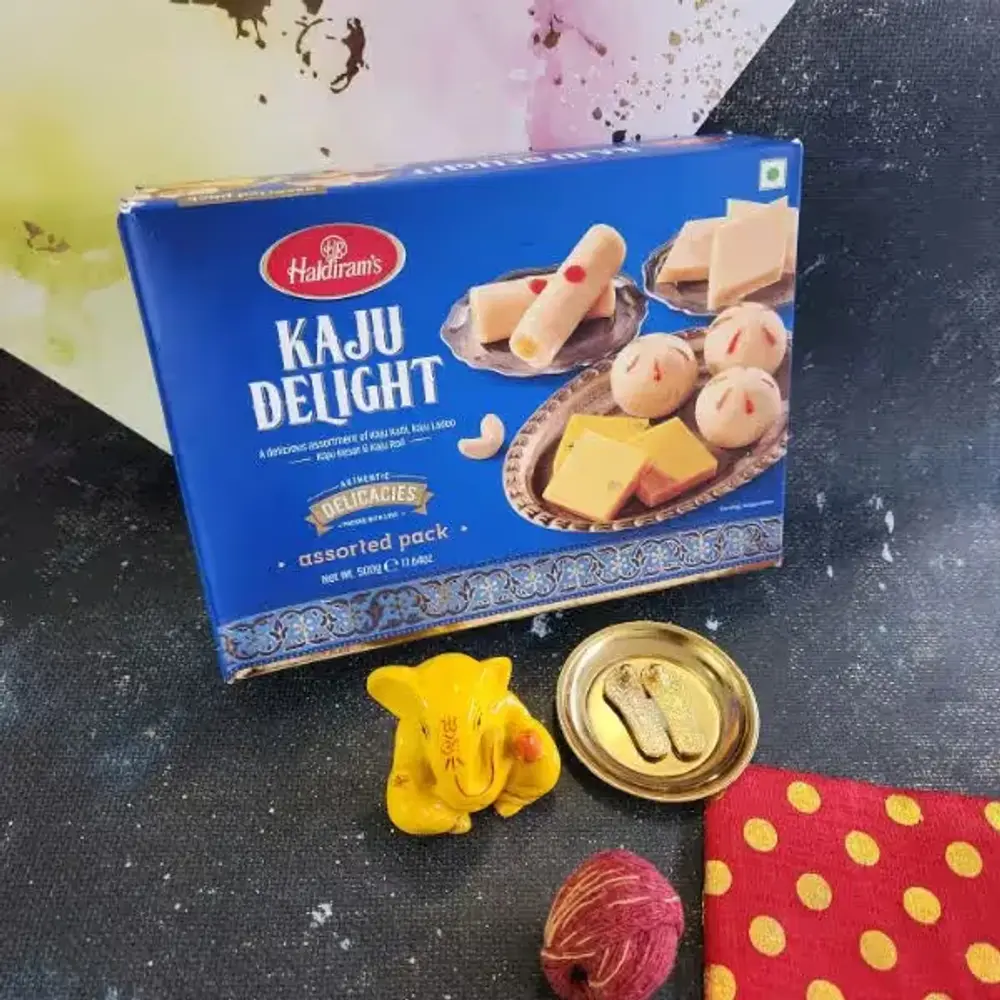 Ganesha, Charan Paduka, Moli & Kaju Delight