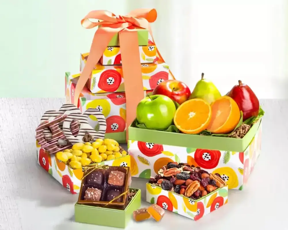 Sunny Days Fruit & Sweets Tower