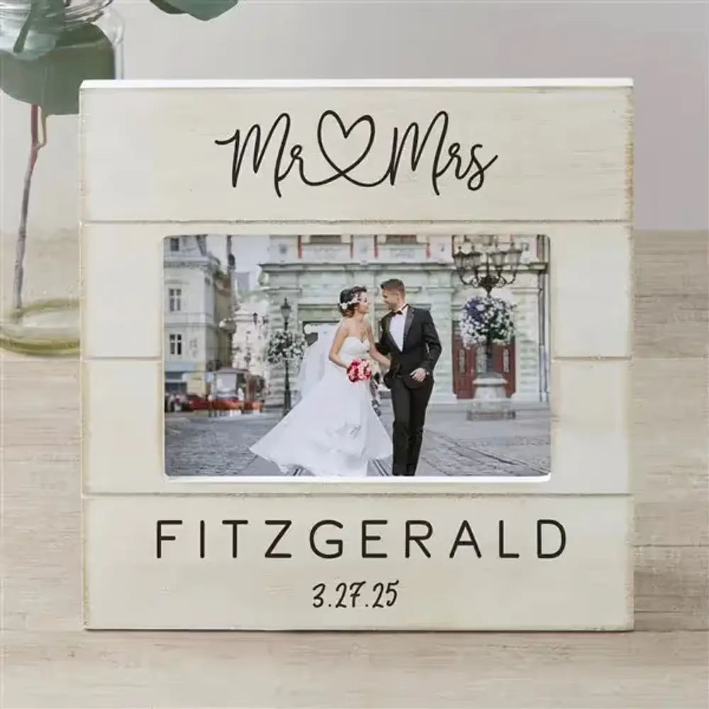 Personalized Infinite Love Shiplap Frame