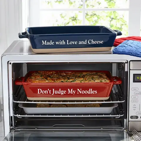 Personalized Ceramic Lasagna Dish
